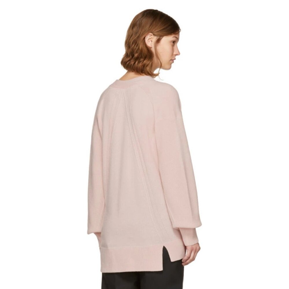 rag & bone Ace Cashmere V-Neck Sweater in Pink - sz M - Picture 3 of 13